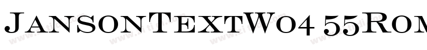 JansonTextW04 55Roma字体转换